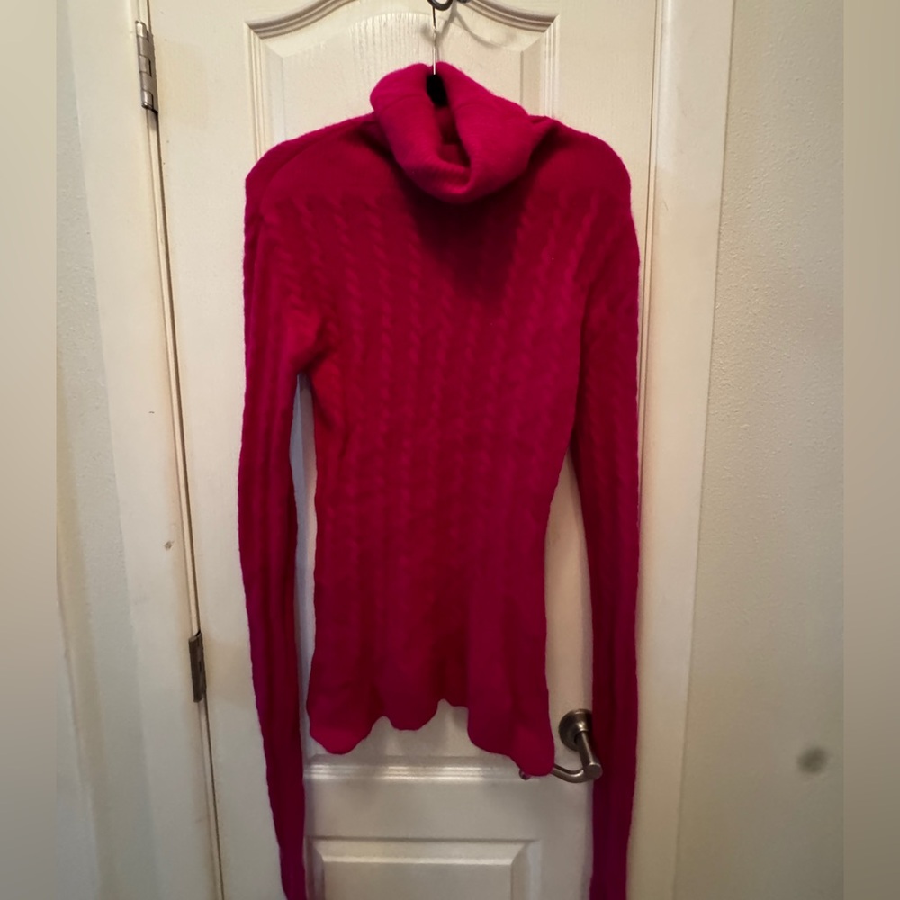 Jacquemus Fuchsia Cowl Neck Sweater